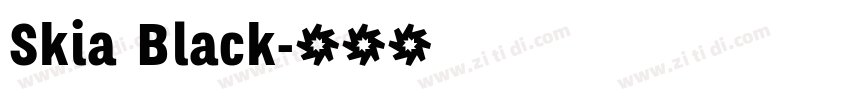 Skia Black字体转换